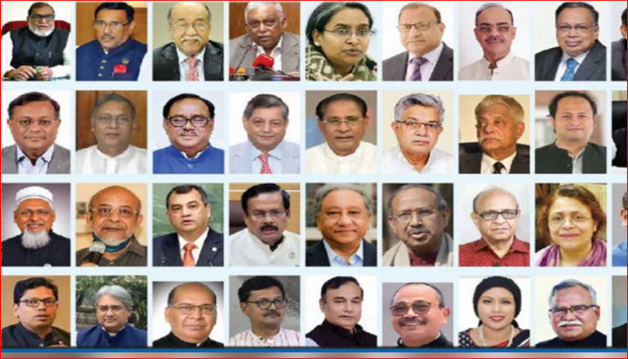 নতুন মন্ত্রিসভায় কোন বিভাগের কত সদস্য