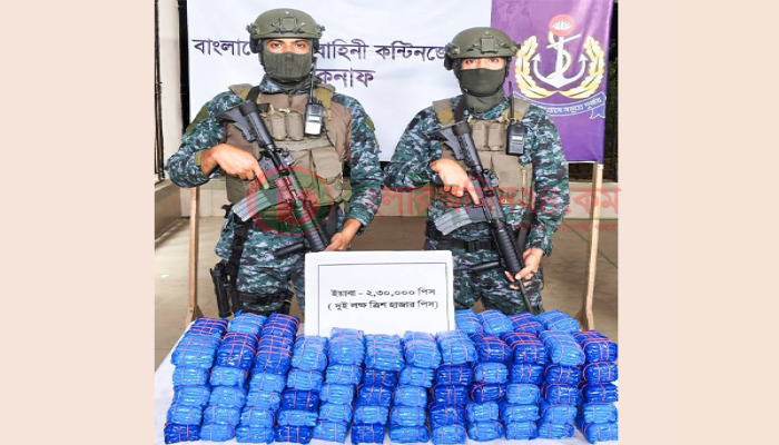 নৌবাহিনীর অভিযানে টেকনাফে ১১ কোটি ৫০ লাখ টাকার ইয়াবা জব্দ